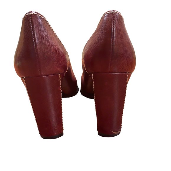 Charles Jordan Women's Leather Brown Slip-on  Shoes Size 8 M - Picture 4 of 10